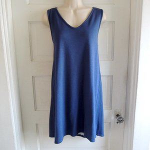 Sinuous Blue Athleisure Mini Dress Tunic M